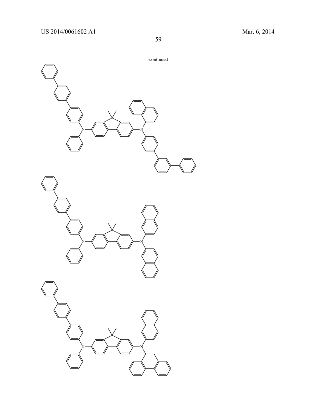 ORGANIC ELECTROLUMINESCENCE DEVICE - diagram, schematic, and image 60