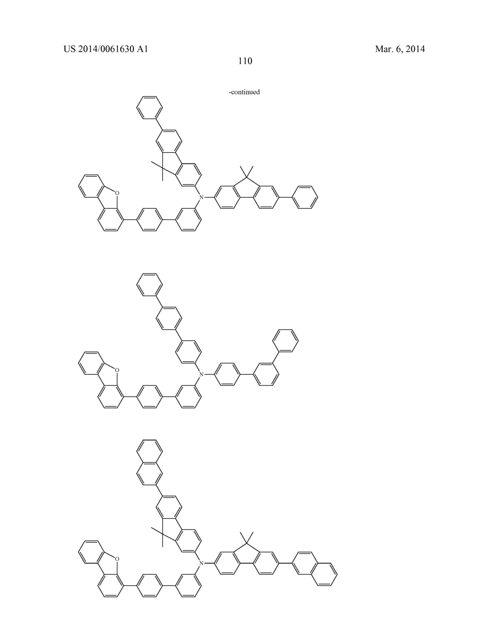 AROMATIC AMINE DERIVATIVE AND ORGANIC ELECTROLUMINESCENCE DEVICE - diagram, schematic, and image 111