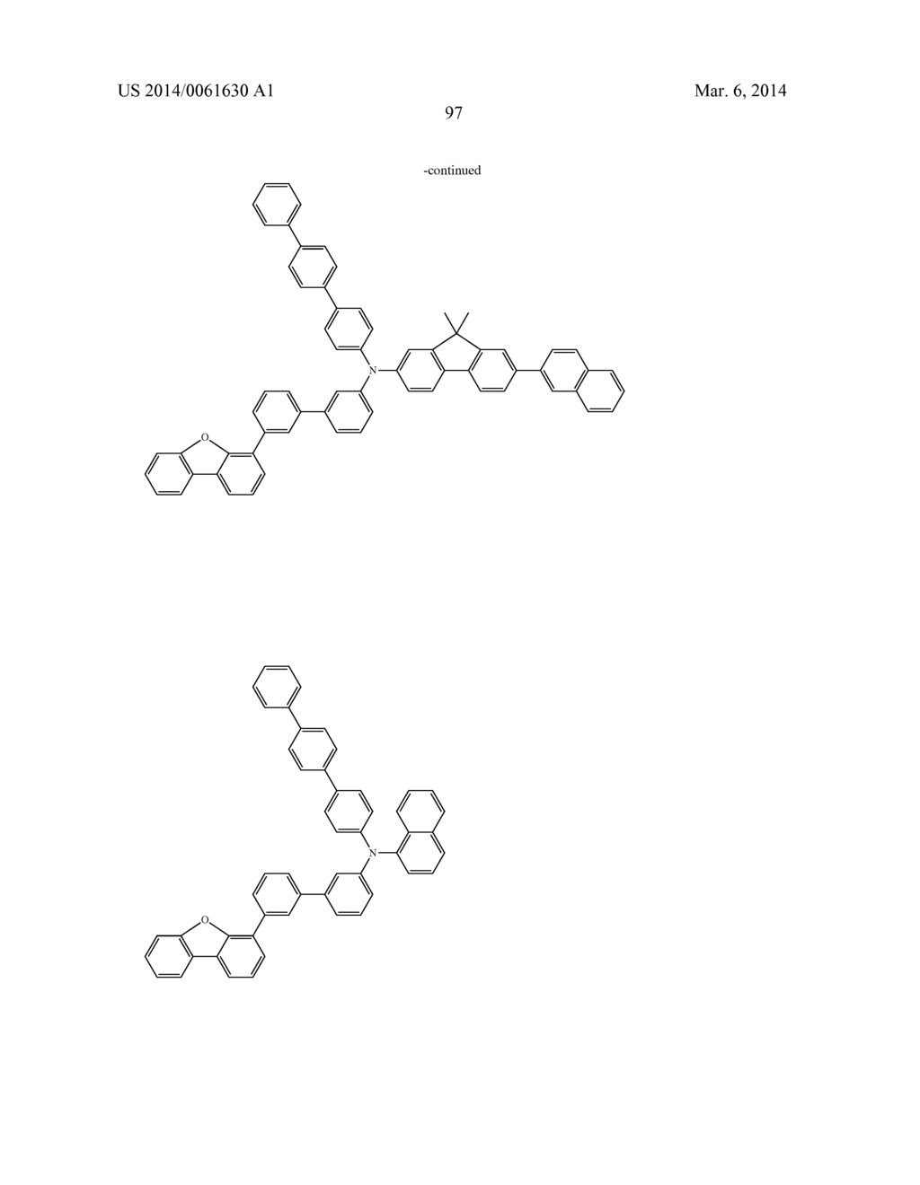 AROMATIC AMINE DERIVATIVE AND ORGANIC ELECTROLUMINESCENCE DEVICE - diagram, schematic, and image 98