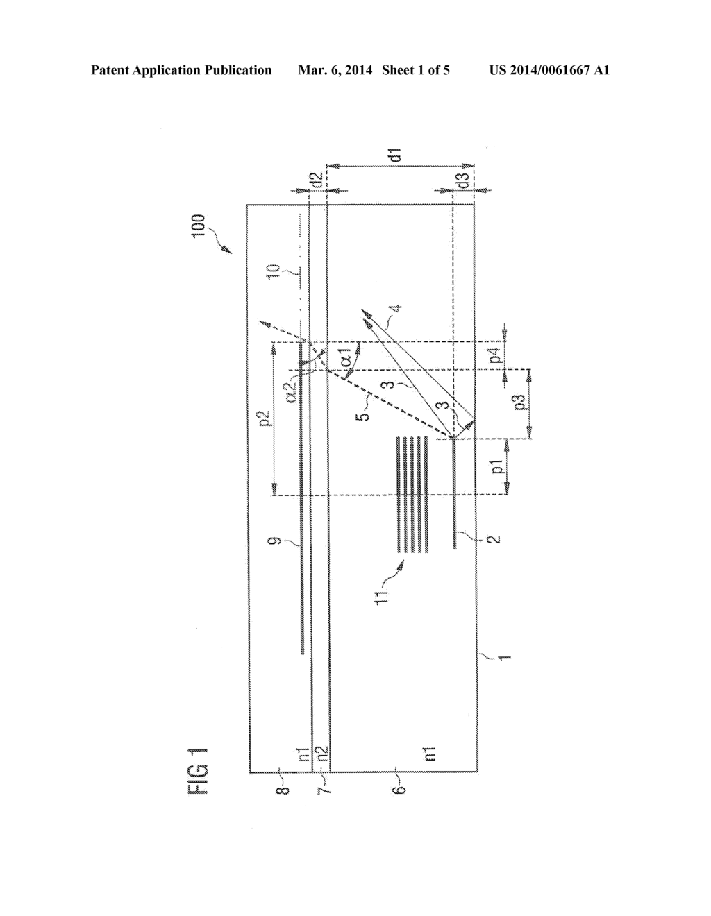 SEMICONDUCTOR CHIP, DISPLAY COMPRISING A PLURALITY OF SEMICONDUCTOR CHIPS     AND METHODS FOR THE PRODUCTION THEREOF - diagram, schematic, and image 02