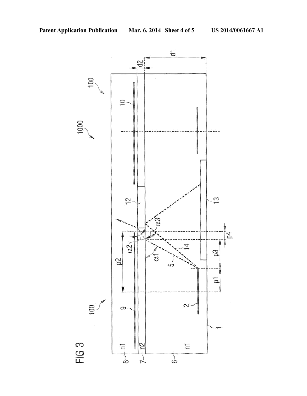 SEMICONDUCTOR CHIP, DISPLAY COMPRISING A PLURALITY OF SEMICONDUCTOR CHIPS     AND METHODS FOR THE PRODUCTION THEREOF - diagram, schematic, and image 05