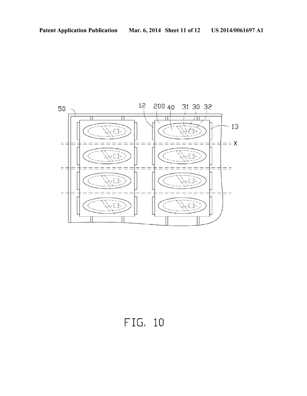 LIGHT EMITTING DIODE PACKAGE AND METHOD FOR MANUFACTURING THE SAME - diagram, schematic, and image 12