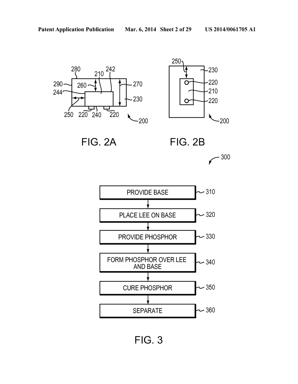 LIGHT-EMITTING DIES INCORPORATING WAVELENGTH-CONVERSION MATERIALS AND     RELATED METHODS - diagram, schematic, and image 03