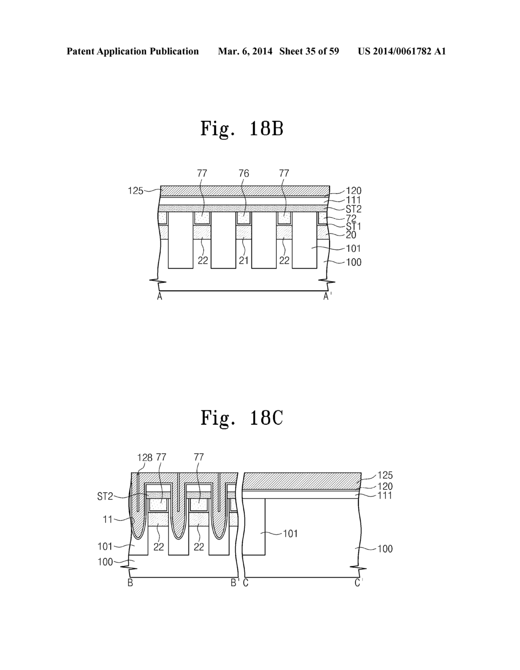 SEMICONDUCTOR DEVICE AND METHOD OF FABRICATING THE SAME - diagram, schematic, and image 36