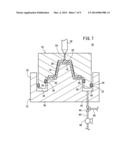 METHOD AND APPARATUS FOR PRODUCING MOLDED ARTICLE OF FIBER-REINFORCED     PLASTIC diagram and image