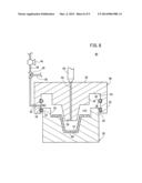 METHOD AND APPARATUS FOR PRODUCING MOLDED ARTICLE OF FIBER-REINFORCED     PLASTIC diagram and image