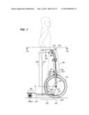 THREE WHEELED SCOOTER WITH REAR SKATE TRUCK AND FIXED FRONT WHEEL diagram and image