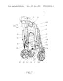 FOLDABLE STROLLER CAPABLE OF FOLDING A SEATBACK AUTOMATICALLY diagram and image