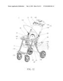 FOLDABLE STROLLER CAPABLE OF FOLDING A SEATBACK AUTOMATICALLY diagram and image