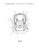 CHILD SEAT WITH BELT TENSIONING MECHANISM FOR IMPROVED INSTALLATION diagram and image