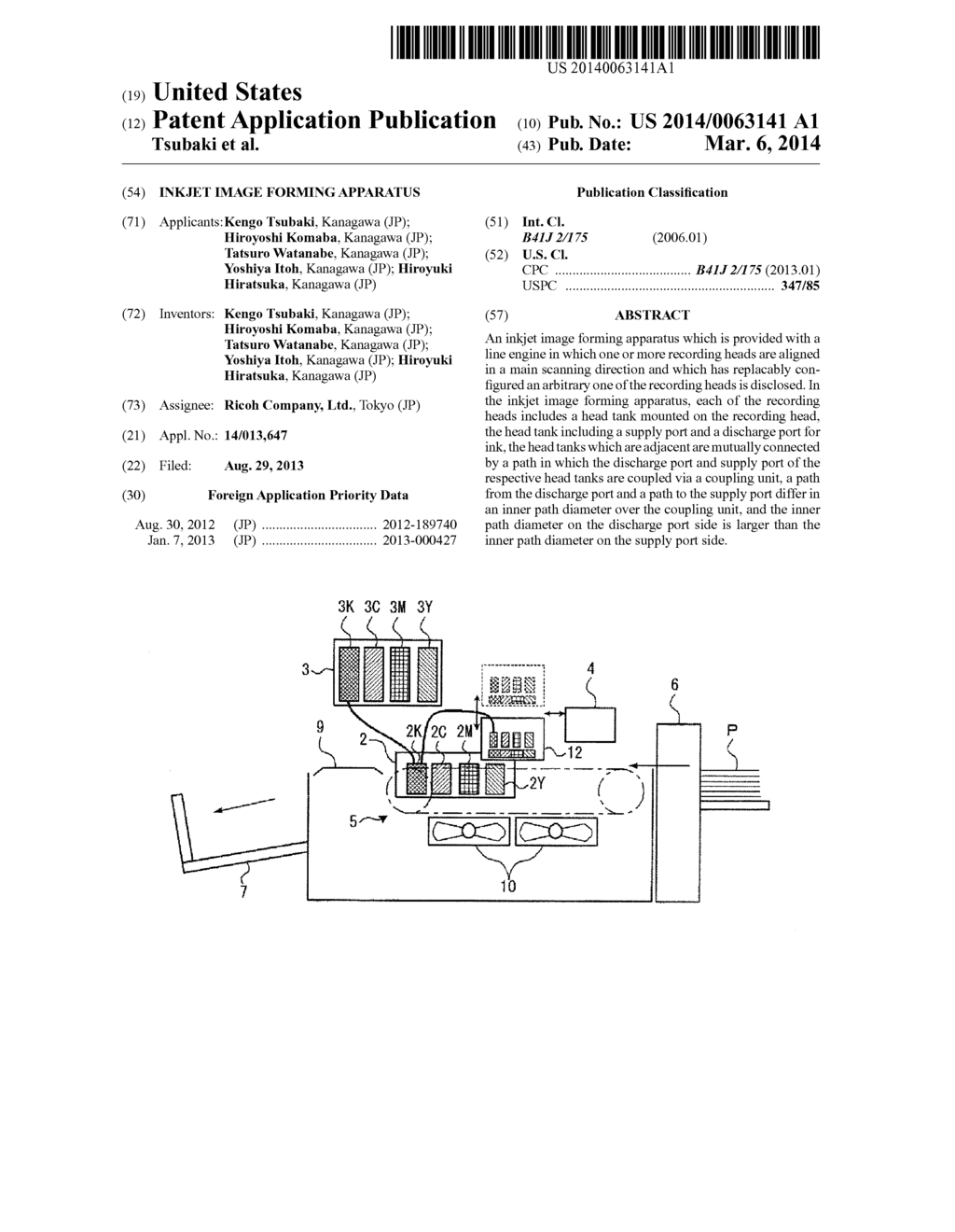 INKJET IMAGE FORMING APPARATUS - diagram, schematic, and image 01