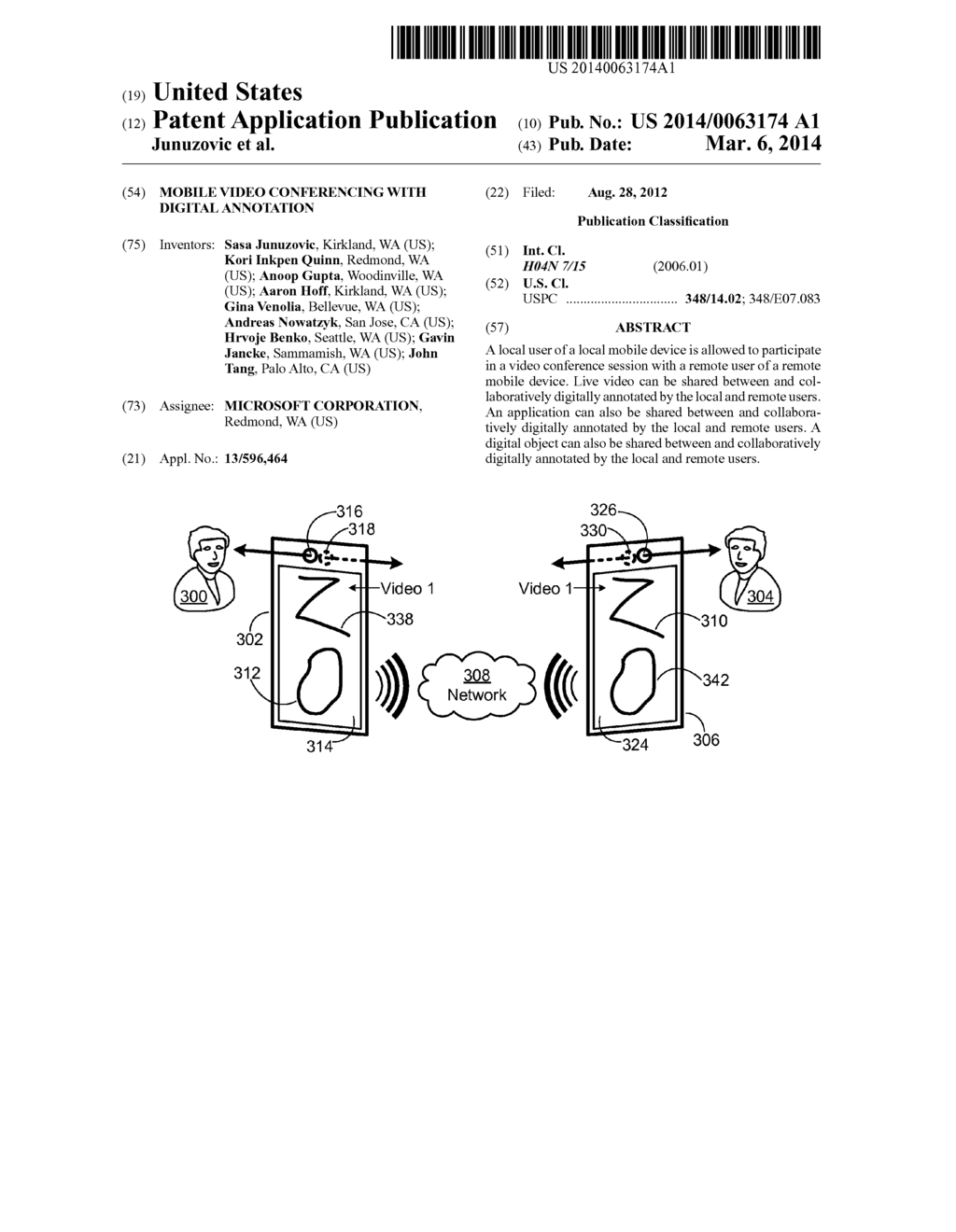 MOBILE VIDEO CONFERENCING WITH DIGITAL ANNOTATION - diagram, schematic, and image 01