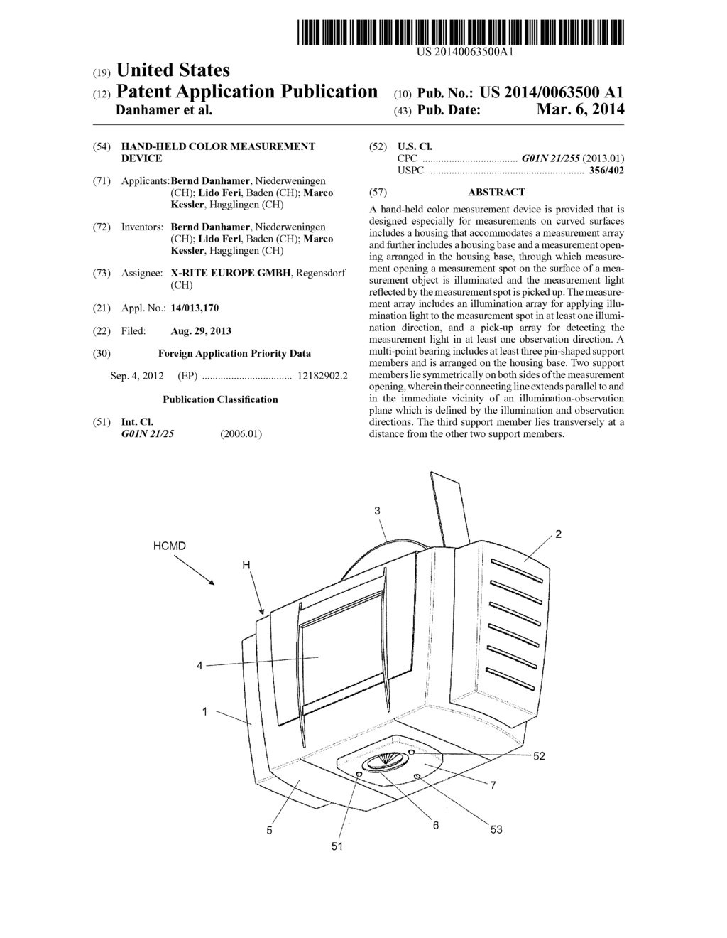 Hand-Held Color Measurement Device - diagram, schematic, and image 01