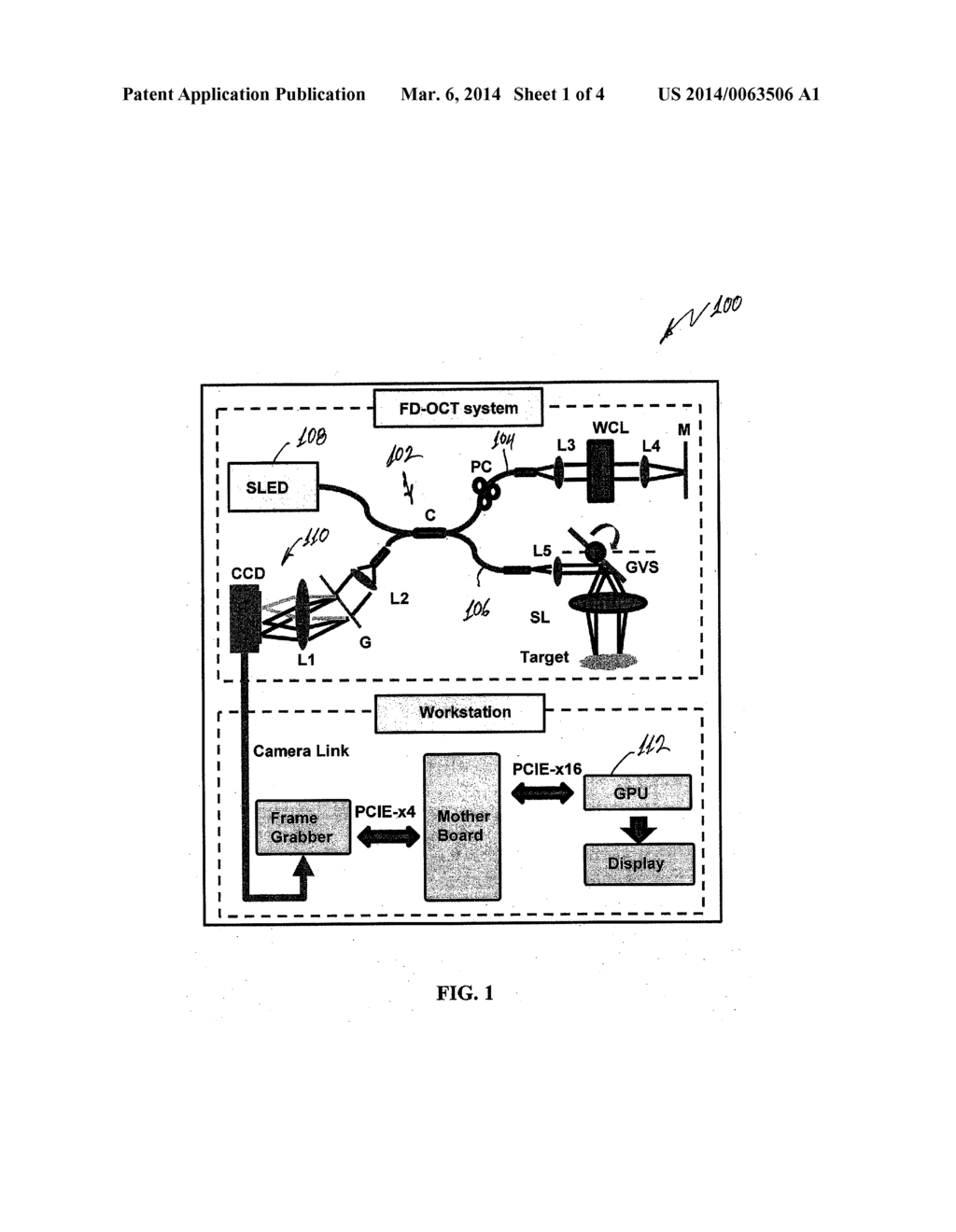 REAL-TIME, DISPERSION-COMPENSATED LOW-COHERENCE INTERFEROMETRY SYSTEM - diagram, schematic, and image 02