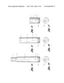 HIGH-SPEED METHOD AND SYSTEM FOR OPTICALLY MEASURING A GEOMETRIC DIMENSION     OF MANUFACTURED PARTS diagram and image