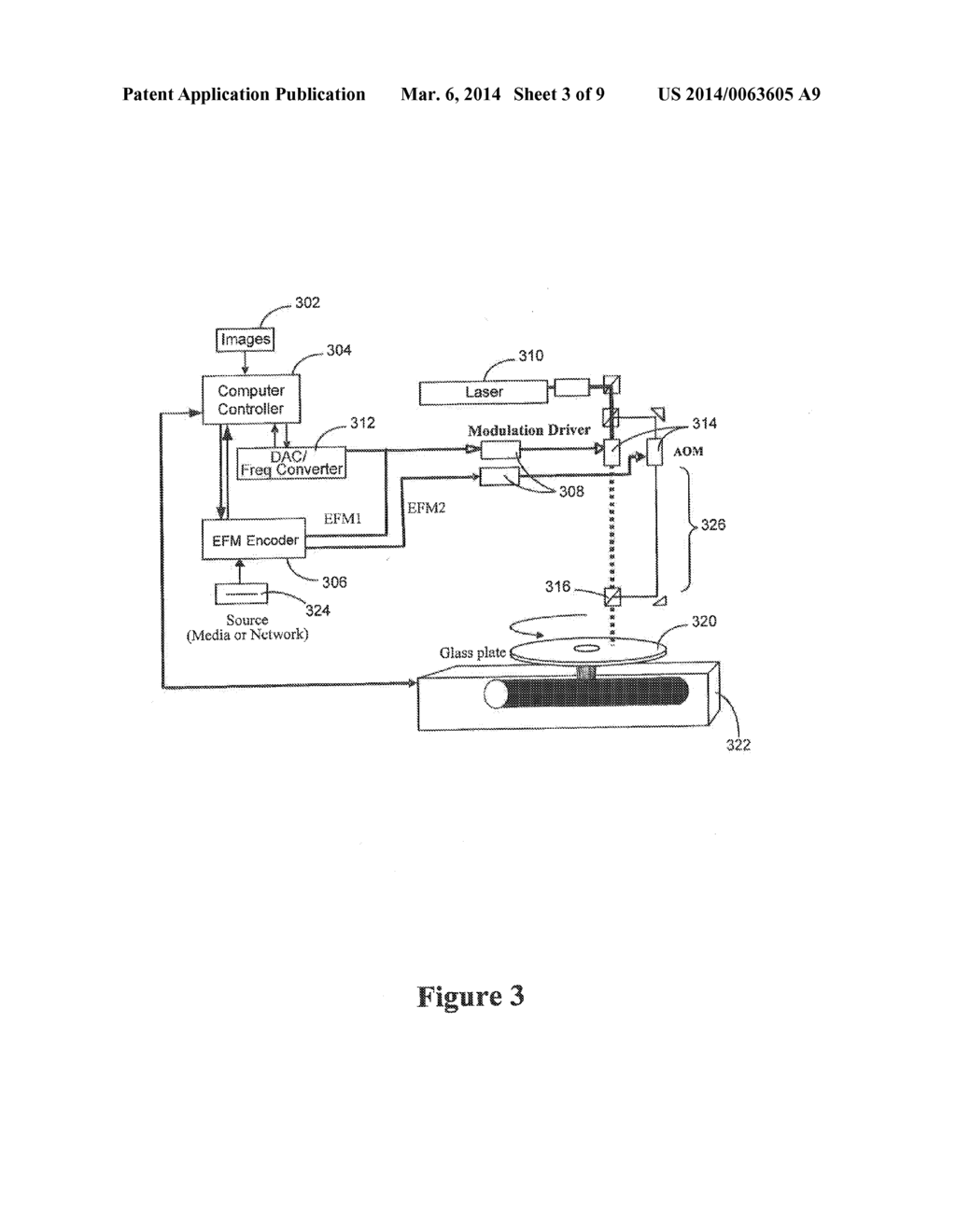 METHOD AND SYSTEM FOR PRODUCING MULTIPLE IMAGES IN A SINGLE IMAGE PLANE     USING DIFFRACTION - diagram, schematic, and image 04