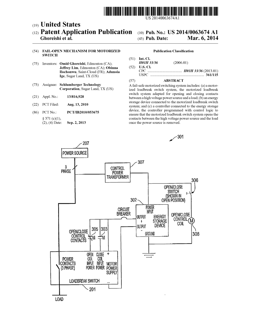 Fail-Open Mechanism For Motorized Switch - diagram, schematic, and image 01