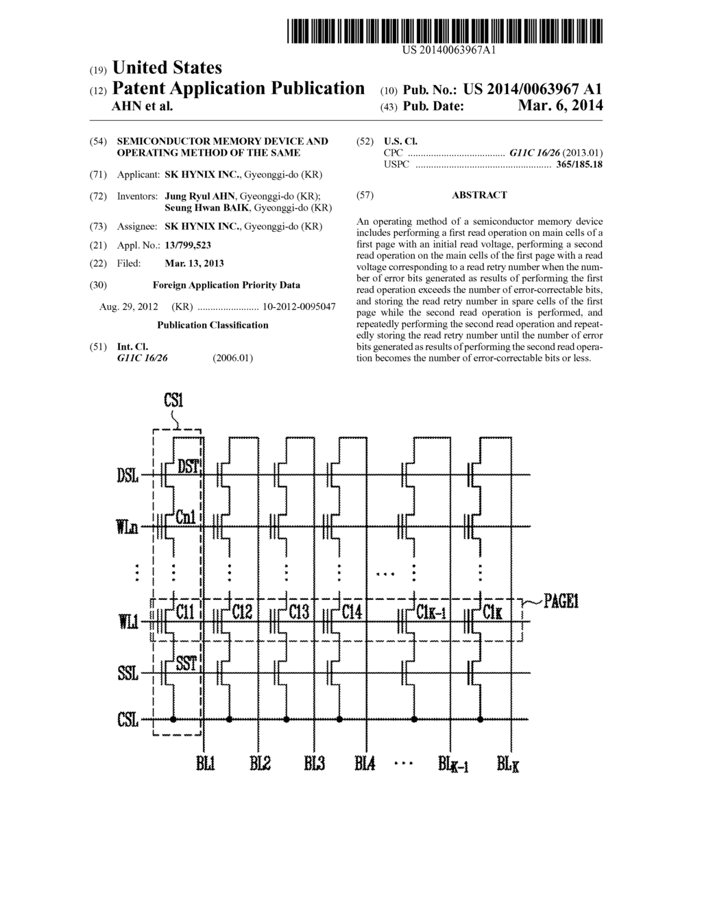 SEMICONDUCTOR MEMORY DEVICE AND OPERATING METHOD OF THE SAME - diagram, schematic, and image 01