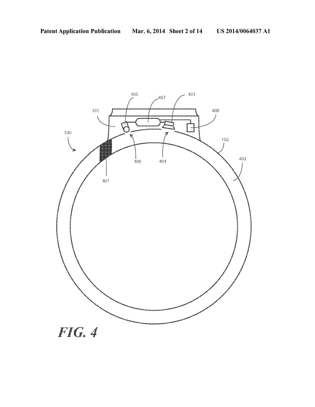 WEARABLE DEVICE WITH ACOUSTIC USER INPUT AND METHOD FOR SAME - diagram, schematic, and image 03