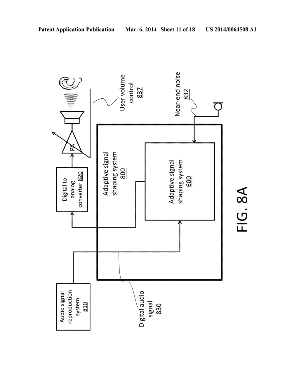 SYSTEM FOR ADAPTIVE AUDIO SIGNAL SHAPING FOR IMPROVED PLAYBACK IN A NOISY     ENVIRONMENT - diagram, schematic, and image 12