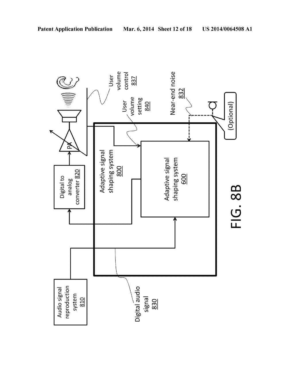 SYSTEM FOR ADAPTIVE AUDIO SIGNAL SHAPING FOR IMPROVED PLAYBACK IN A NOISY     ENVIRONMENT - diagram, schematic, and image 13