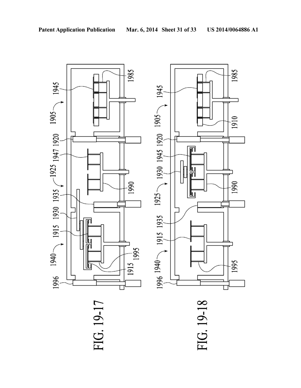 SYSTEM, ARCHITECTURE AND METHOD FOR SIMULTANEOUS TRANSFER AND PROCESS OF     SUBSTRATES - diagram, schematic, and image 32