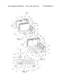 STACKER DEVICE FOR FLAT ARTICLES STACKED ON EDGE, AND A POSTAL SORTING     MACHINE diagram and image