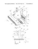 STACKER DEVICE FOR FLAT ARTICLES STACKED ON EDGE, AND A POSTAL SORTING     MACHINE diagram and image