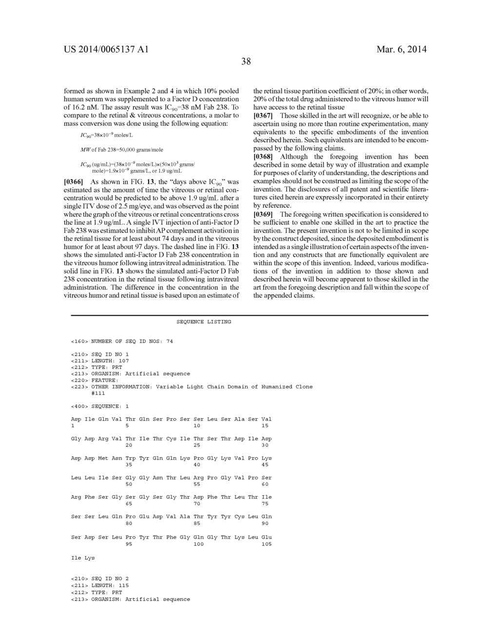 HUMANIZED ANTI-FACTOR D ANTIBODIES AND USES THEREOF - diagram, schematic, and image 52