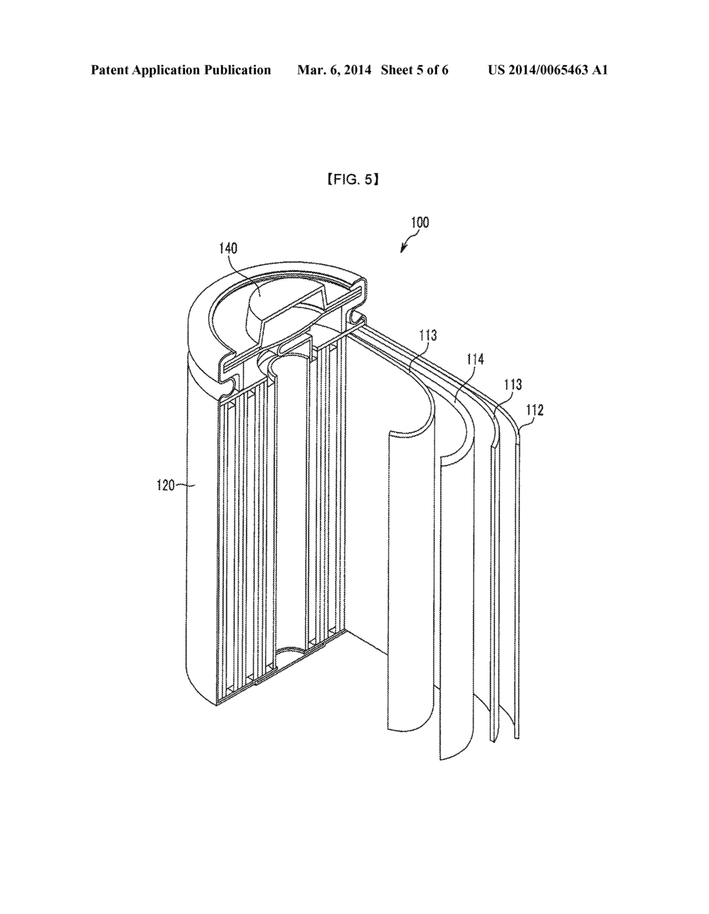 SEPARATOR FOR RECHARGEABLE LITHIUM BATTERY AND RECHARGEABLE LITHIUM     BATTERY INCLUDING THE SAME - diagram, schematic, and image 06