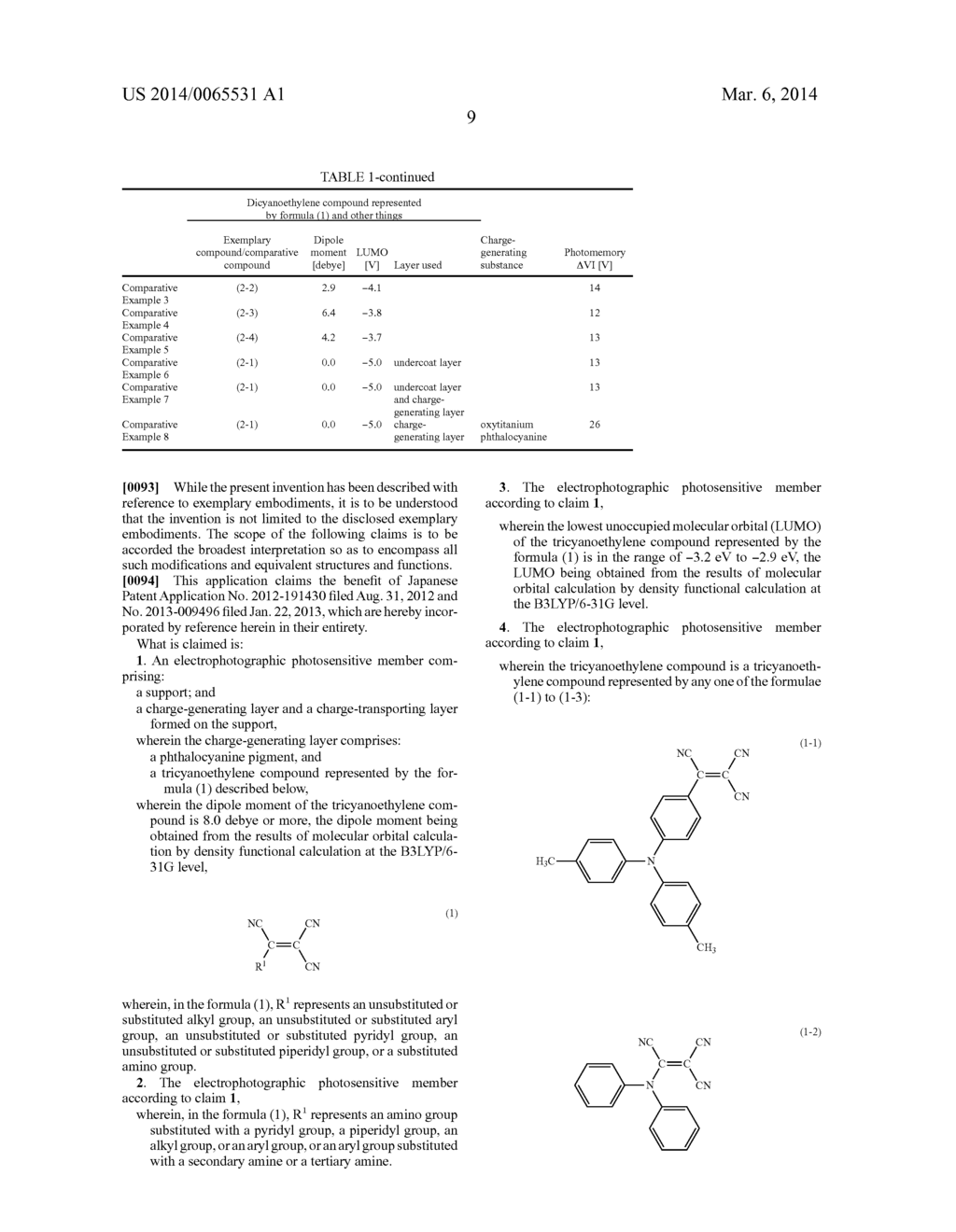 ELECTROPHOTOGRAPHIC PHOTOSENSITIVE MEMBER, PROCESS CARTRIDGE, AND     ELECTROPHOTOGRAPHIC APPARATUS - diagram, schematic, and image 11