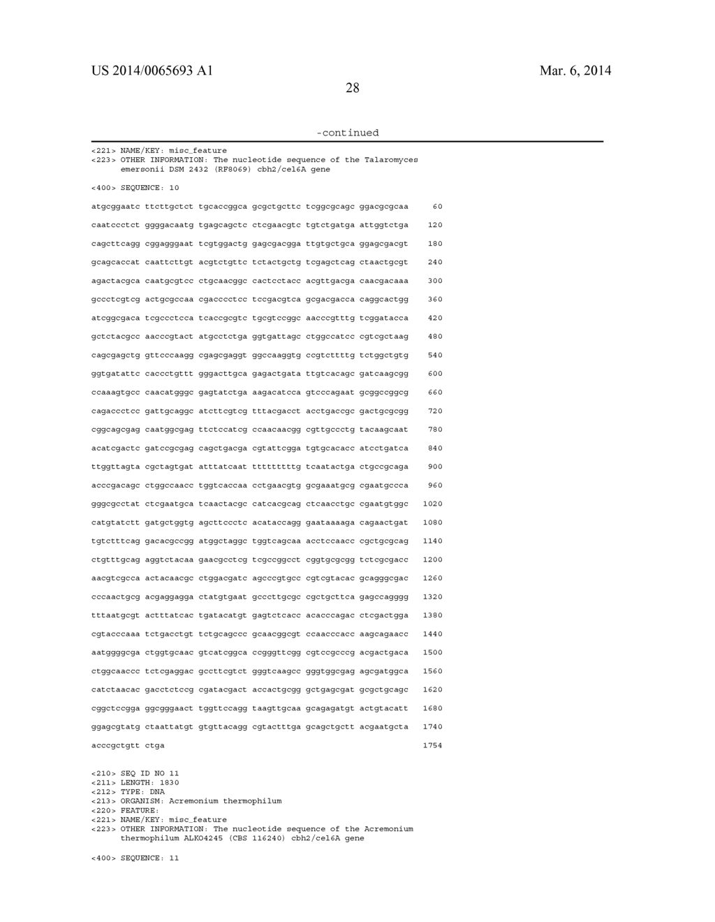 Method for treating cellulosic material and CBHII/CEL6A enzymes useful     therein - diagram, schematic, and image 34