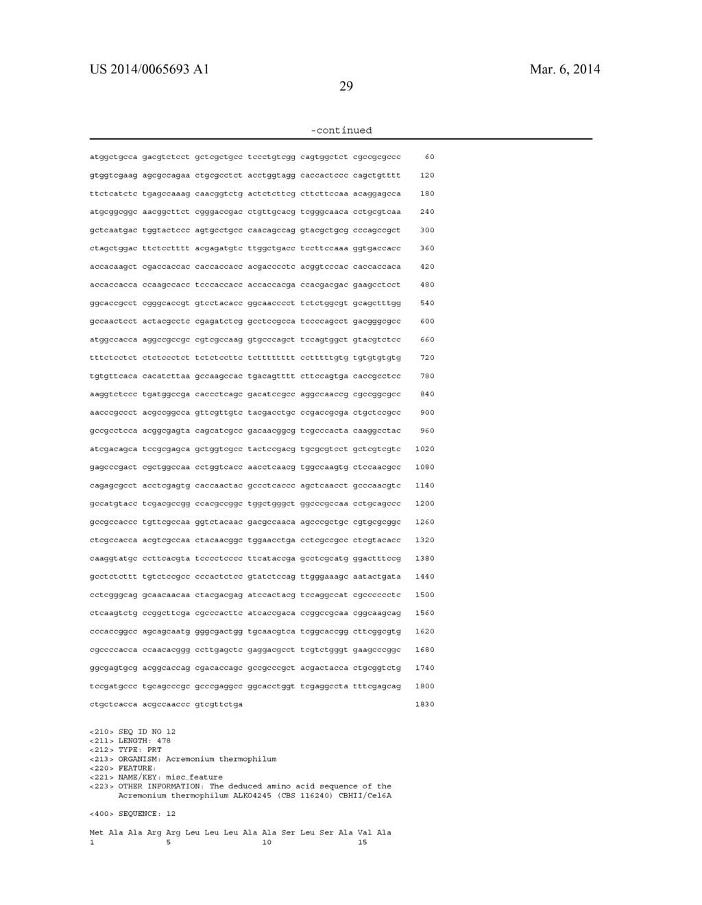 Method for treating cellulosic material and CBHII/CEL6A enzymes useful     therein - diagram, schematic, and image 35