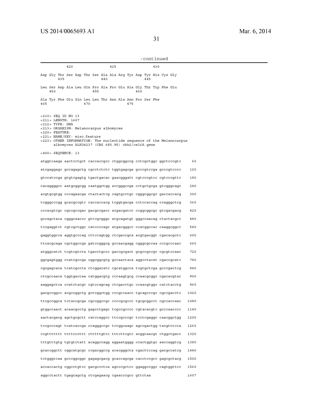 Method for treating cellulosic material and CBHII/CEL6A enzymes useful     therein - diagram, schematic, and image 37