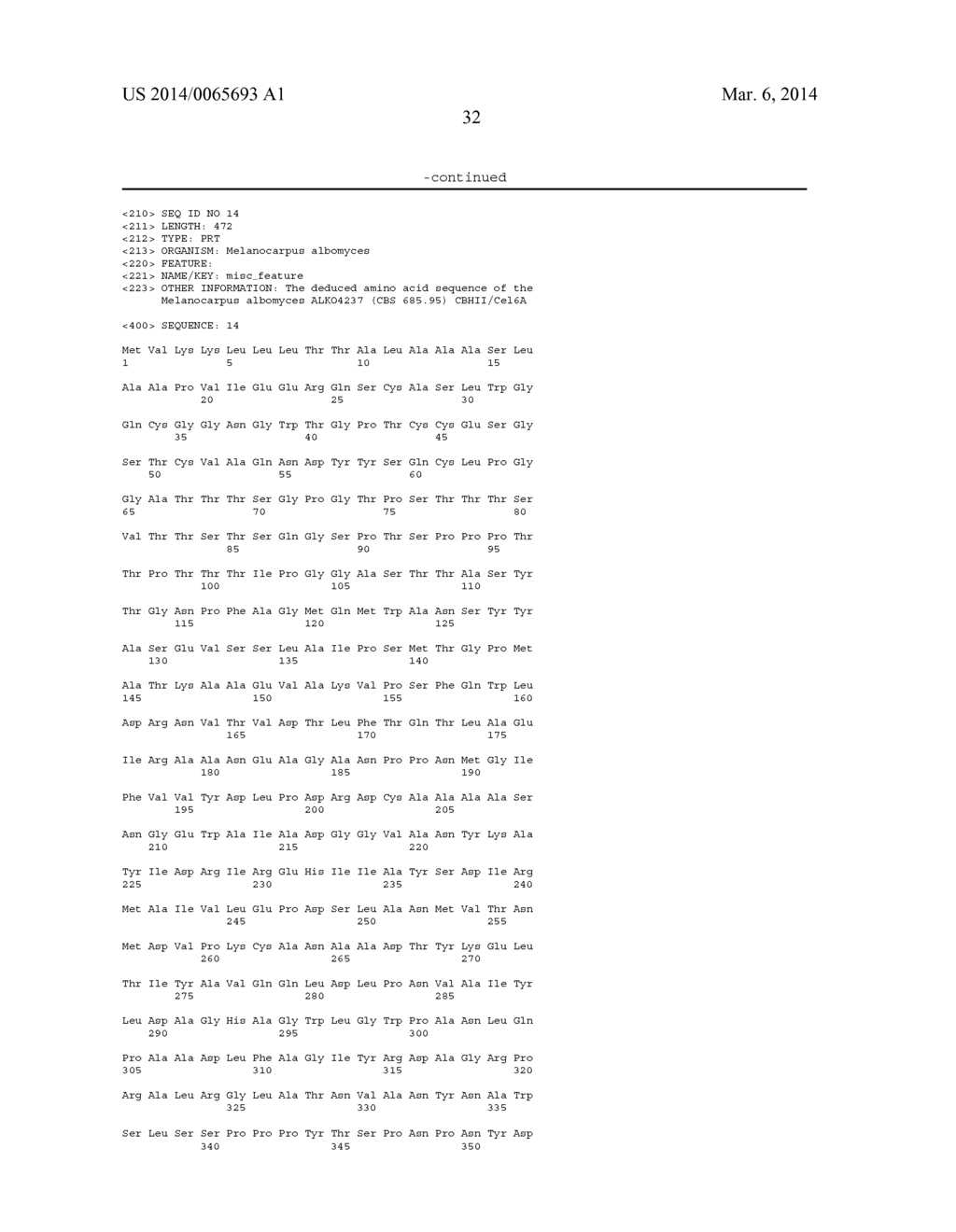 Method for treating cellulosic material and CBHII/CEL6A enzymes useful     therein - diagram, schematic, and image 38