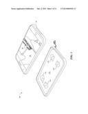 SHELL FOR A PORTABLE ELECTRONIC DEVICE WITH A TRACK ADAPTOR diagram and image