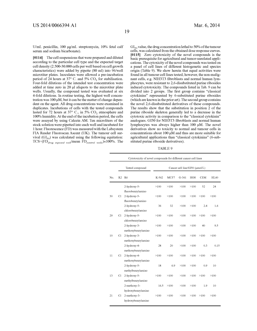 Substituted 6-(Benzylamino) Purine Riboside Derivatives, Use Thereof and     Compositions                 Containing These Derivatives - diagram, schematic, and image 33