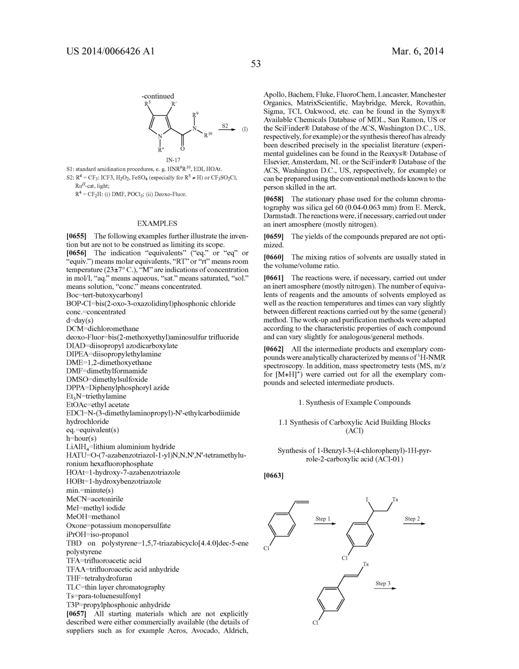 FLUOROMETHYL-SUBSTITUTED PYRROLE CARBOXAMIDES - diagram, schematic, and image 54