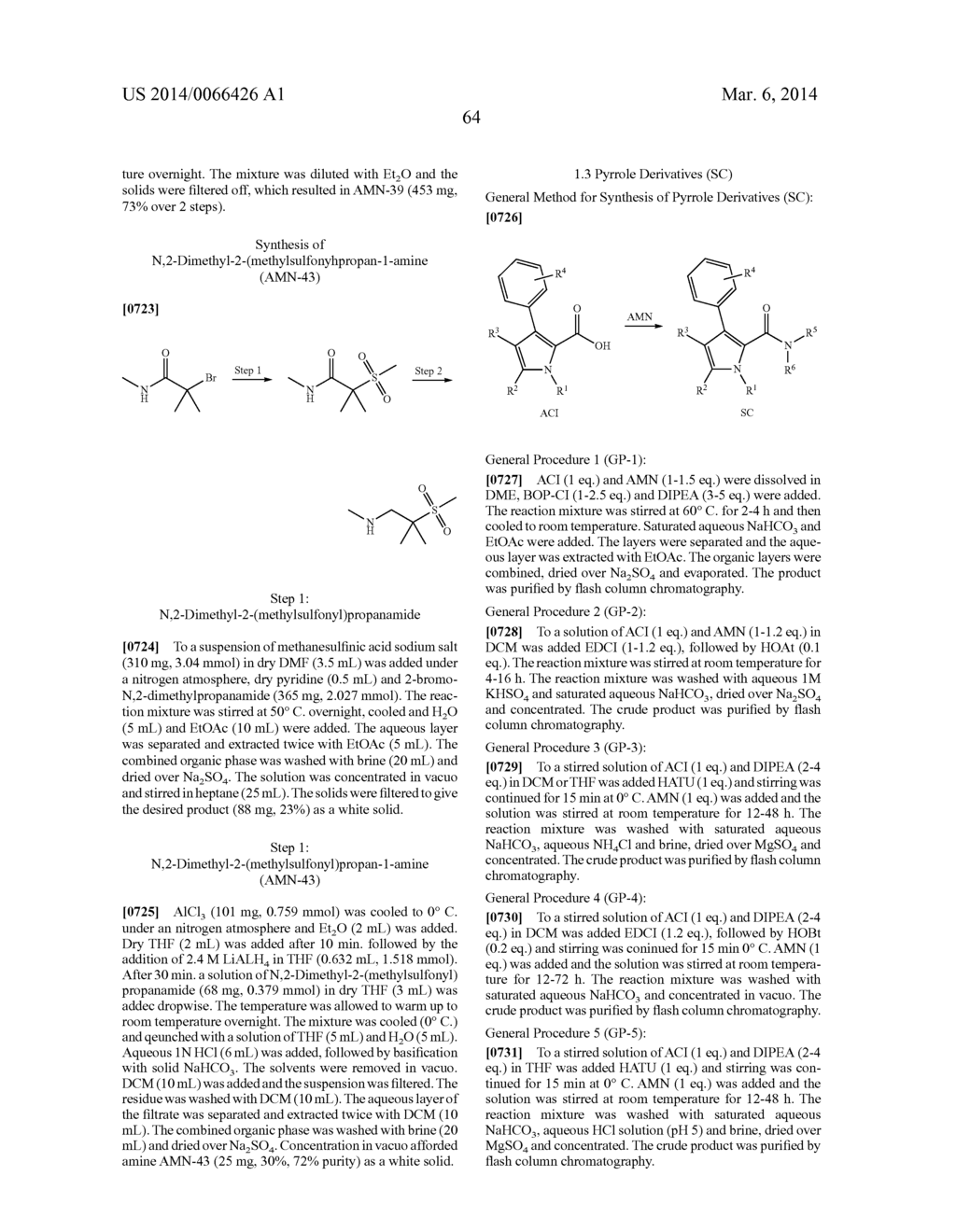 FLUOROMETHYL-SUBSTITUTED PYRROLE CARBOXAMIDES - diagram, schematic, and image 65