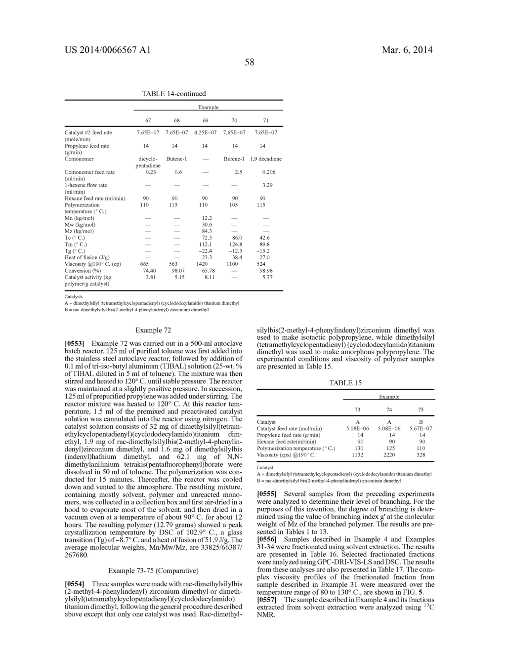 Multiple Catalyst System for Olefin Polymerization and Polymers Produced     Therefrom - diagram, schematic, and image 65