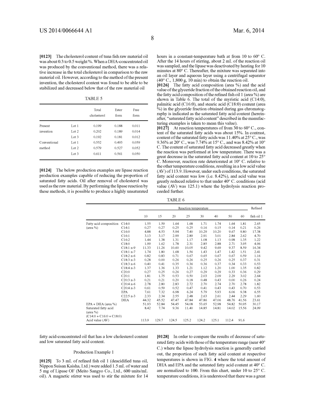 METHOD FOR PRODUCING OIL CONTAINING HIGHLY UNSATURATED FATTY ACID USING     LIPASE - diagram, schematic, and image 15