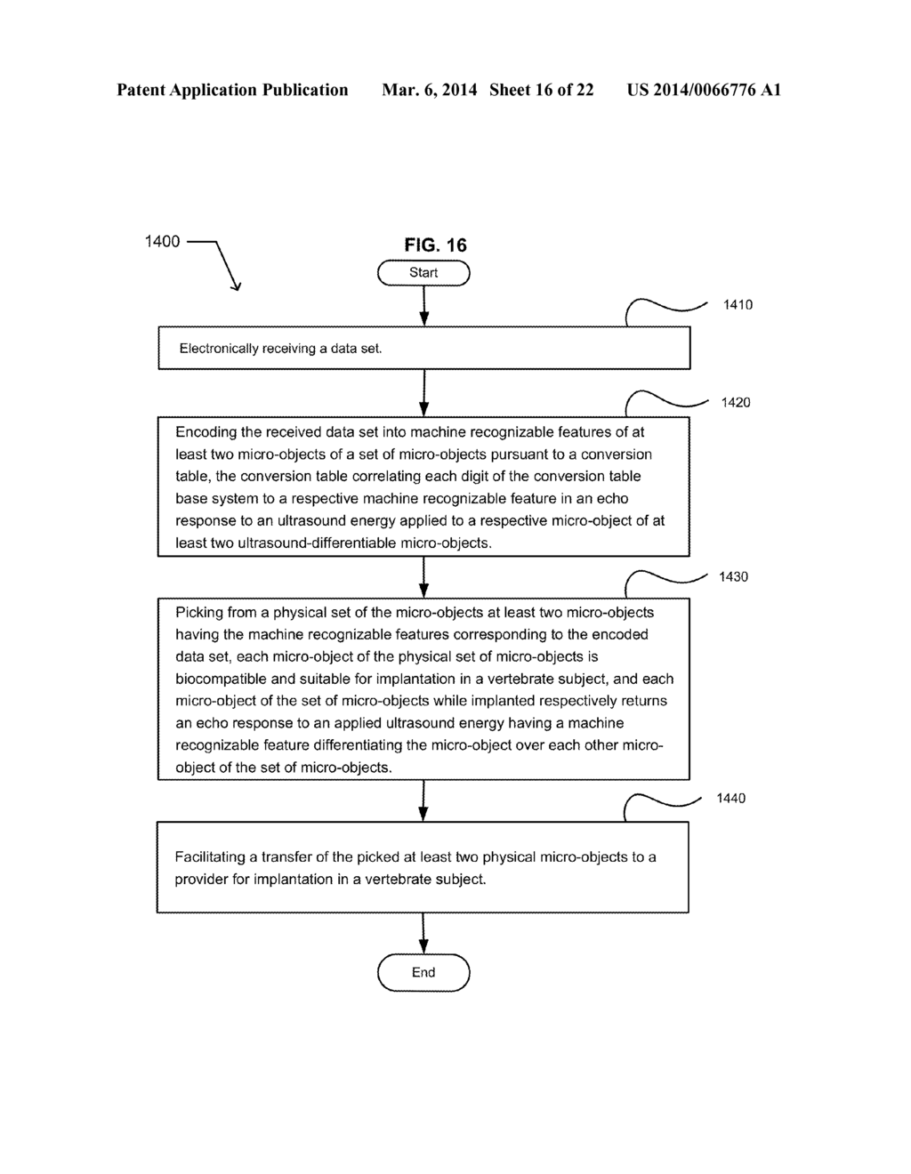 READING ULTRASOUND-DIFFERENTIABLE MICRO-OBJECTS ENCODING DATA AND     IMPLANTED IN A VERTEBRATE SUBJECT - diagram, schematic, and image 17