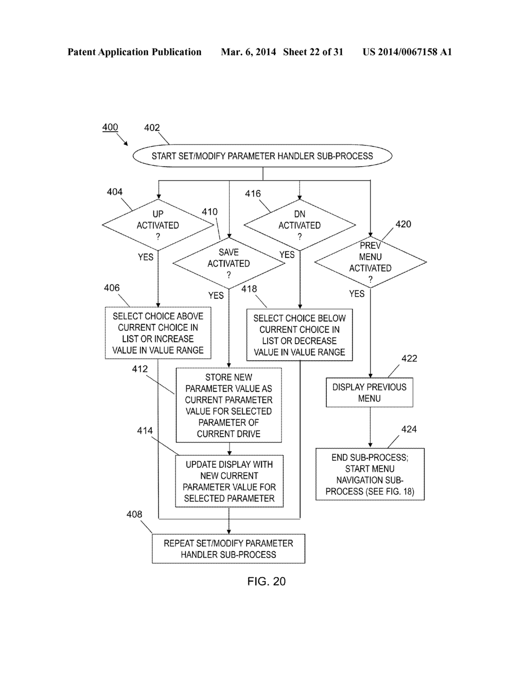 METHOD AND APPARATUS FOR SETTING OR MODIFYING PROGRAMMABLE PARAMETER IN     POWER DRIVEN WHEELCHAIR - diagram, schematic, and image 23