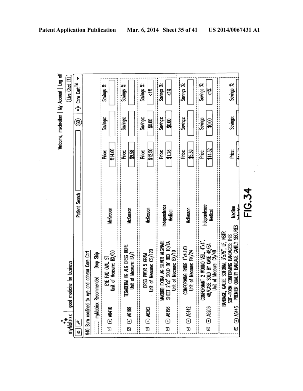 SYSTEM AND METHOD OF PROVIDING DEVICES FOR INJURIES UNDER WORKER'S     COMPENSATION COVERAGE - diagram, schematic, and image 36