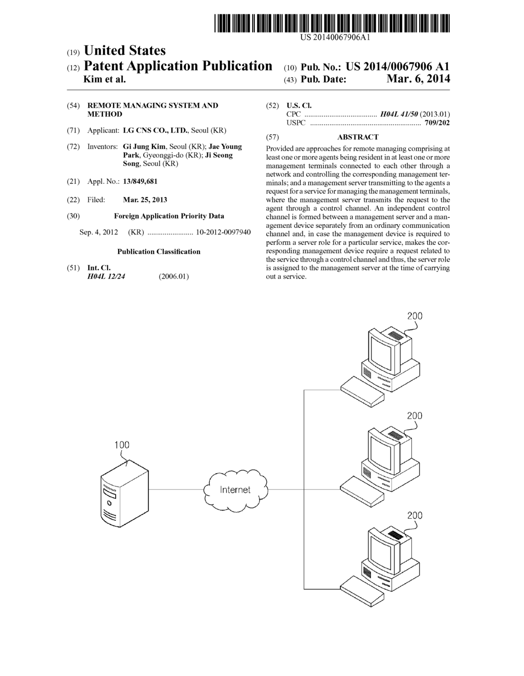 REMOTE MANAGING SYSTEM AND METHOD - diagram, schematic, and image 01