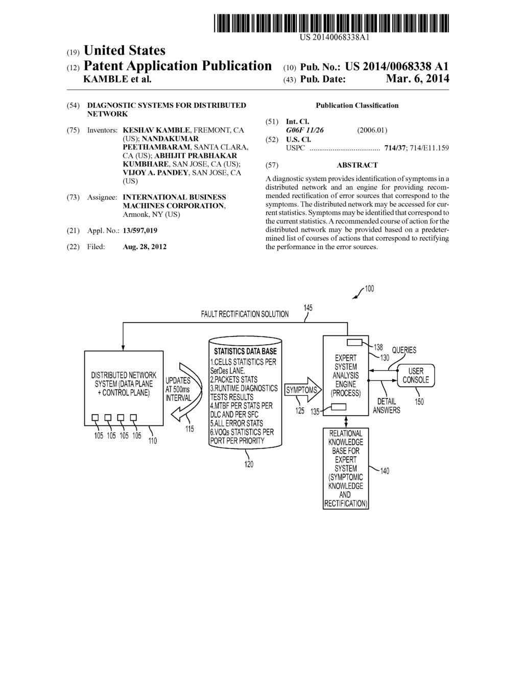 DIAGNOSTIC SYSTEMS FOR DISTRIBUTED NETWORK - diagram, schematic, and image 01