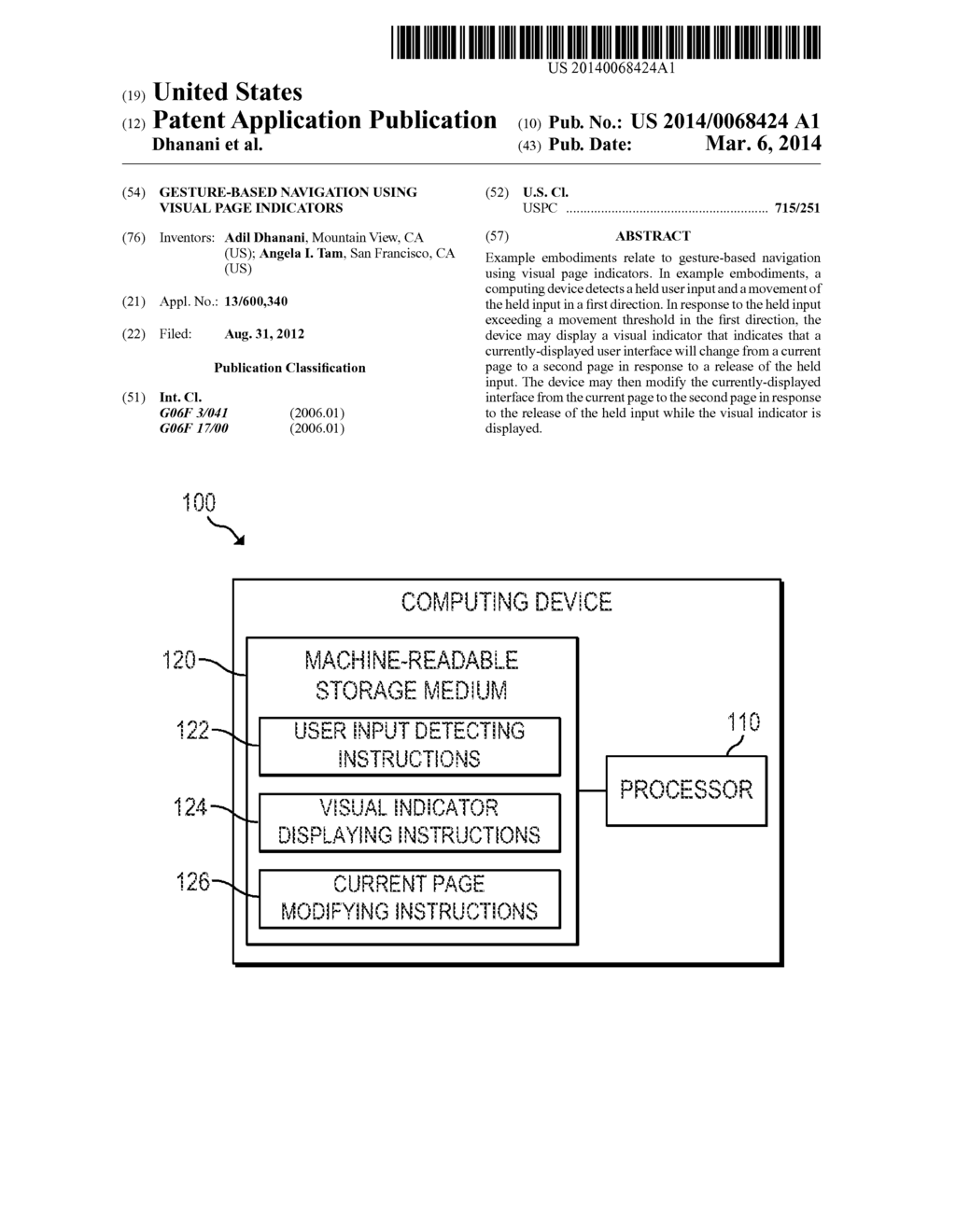 GESTURE-BASED NAVIGATION USING VISUAL PAGE INDICATORS - diagram, schematic, and image 01