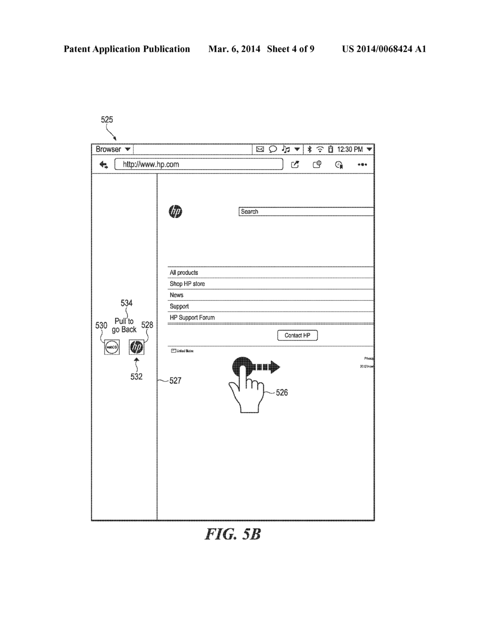 GESTURE-BASED NAVIGATION USING VISUAL PAGE INDICATORS - diagram, schematic, and image 05