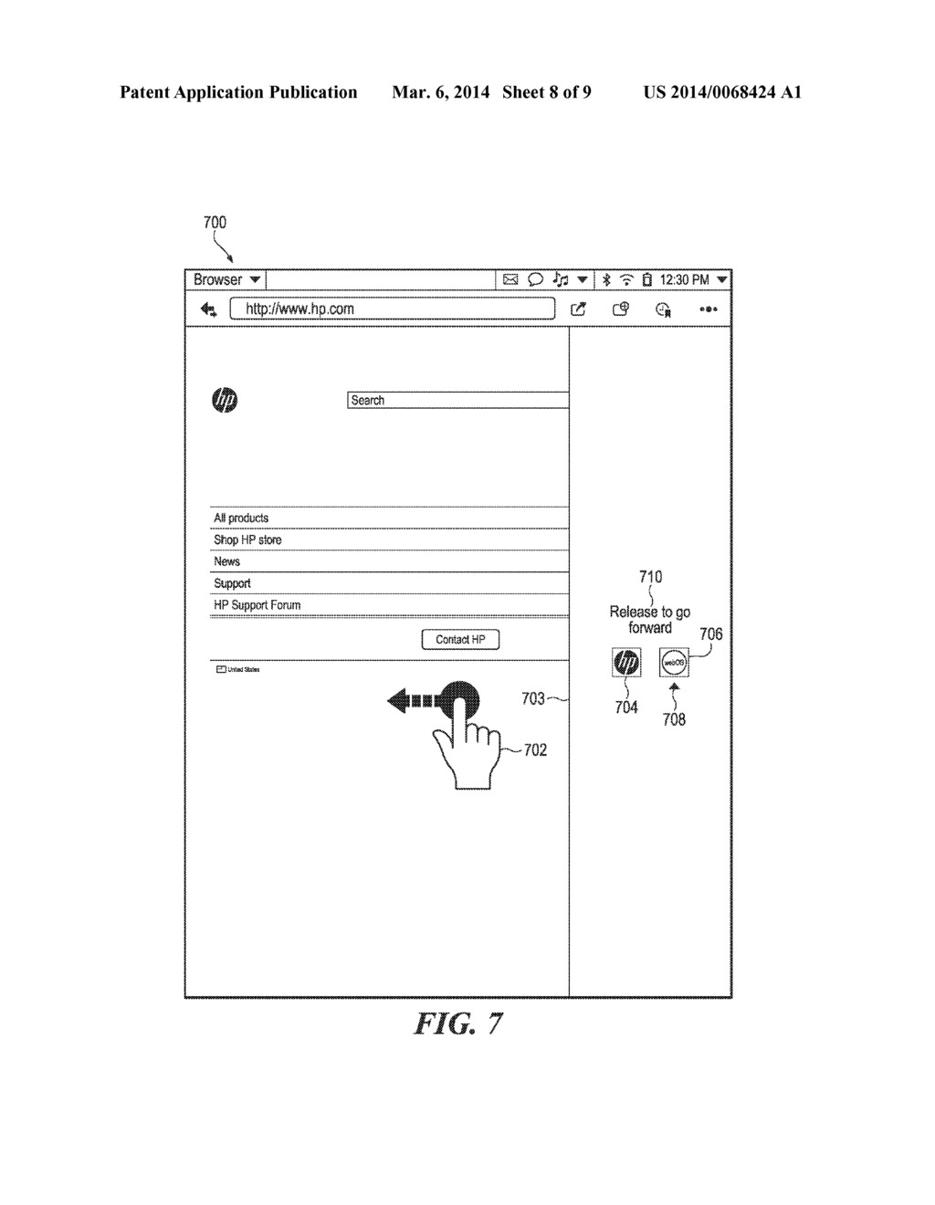 GESTURE-BASED NAVIGATION USING VISUAL PAGE INDICATORS - diagram, schematic, and image 09