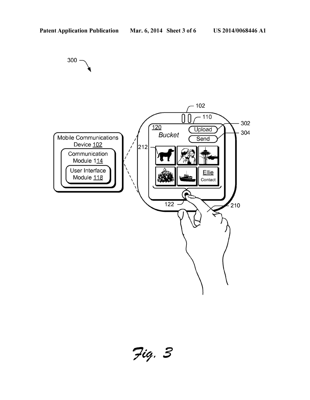 Mobile Communications Device User Interface - diagram, schematic, and image 04